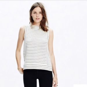 Madewell mockneck stripe tank